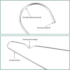 Metal Hangers Clothing Heavy Duty for Closet Stainless Steel Hanger 16.5in by…