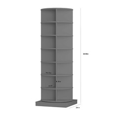 7 Tier Rotating Shoe Rack Tower 360° Spinning Shoe Display Carousel