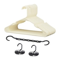25/50pcs Coat Hanger 16.5in Space Saving Non Slip Clothes Trouser Coat Suit Bar