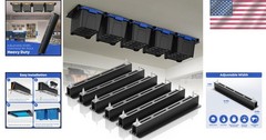 Garage Ceiling Storage Rack Heavy Duty Metal Overhead Organizer for Tote Bins