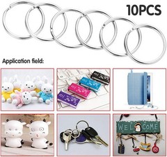 20Pcs Swivel Snap Hook Set Stainless Steel with Split Key Rings for DIY