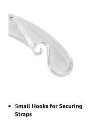 NAHANCO 505HU Heavy Duty 17in Clear Plastic Shirt Hangers Pack of 65 Made USA