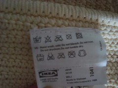 IKEA LIDAN Ivory Crochet 9 Pocket Hanging Storage Organizer 12 1/2 x 42 1/2″ NEW