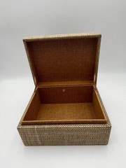 Made Goods Valeria Box Set of 2 Woven Natural Raffia Storage Boxes