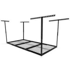 HEAVY DUTY 3ft x 6ft Overhead Garage Storage Adjustable Mounted Ceiling Rack BLK