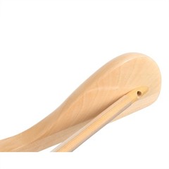 24 Pack Premium Wide Shoulder Wooden Suit Hangers with Anti-Slip Bar for Coats