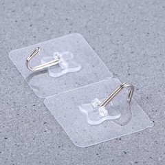Suction Hooks Transparent Strong Suction 6 x 2.36 x 0.39in 5Pcs
