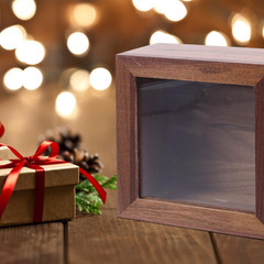 Walnut Storage Box with Clear Lid – Stylish Organizer for Jewelry & Supplies