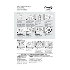 2 Pks 3M Command 3 Large Bath Towel Hooks & 3 Adhesive Strips Per Pack Max 5 lb