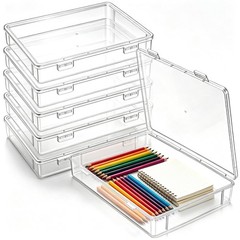 Jetec 6 Pieces Mini Plastic Clear Beads Storage Containers Box for Collecting…