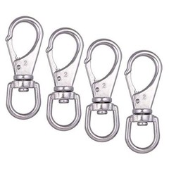Mixiflor Stainless Steel Swivel Eye Snap Assorted Sizes , Number of Itemss