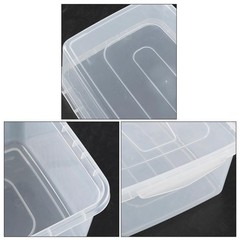16 Quart Clear Pizza Dough Proofing Box with Lid, Household Pizza Dough Conta…