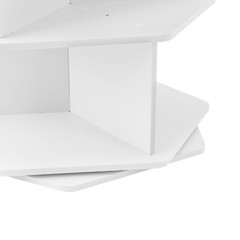 7-Tier Rotating Shoe Rack Tower 360° Spinning Shoe Display Carousel White