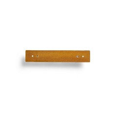 2-Pack Walnut Finish 8.75 Inch Key Rail with 4 Satin Nickel Hooks for Keys Mail