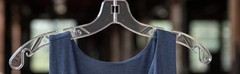NAHANCO 505HU Heavy Duty 17in Clear Plastic Shirt Hangers Pack of 65 Made USA