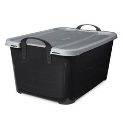 Life Story 55 Qt Stackable Home Organization Lidded Storage Container, (12 Pack)