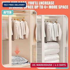 Vacuum Storage Bags, Space Saver Bags, Compression for Comforters and Blankets,