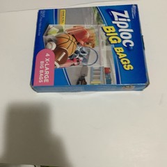 Ziplock Big Bag 4 XL 10 Gallon Double Zip Lock Handle