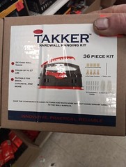 Takker Hard Wall 36 Piece Picture Hanging Kit Multi Purpose