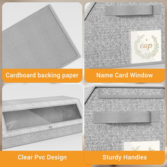 Baseball Cap Organizer – 2 Pack Storage with Clear Lid, Holds 24 Caps, Grey