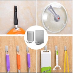 32 PCS Adhesive Hooks Heavy Duty Wall Stainless Steel Waterproof Hanger