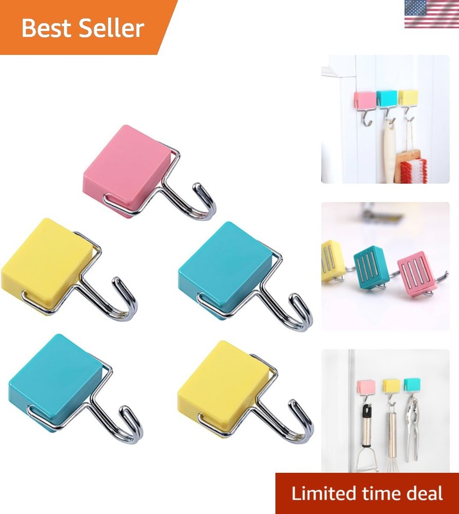 Pack of 5 Creative Super Strong Magnetic Hooks, Colorful Heavy Duty Powerful …