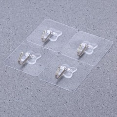 Suction Hooks Transparent Strong Suction 6 x 2.36 x 0.39in 5Pcs
