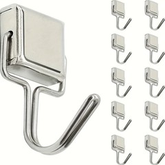 10 Pack Magnetic Hooks Heavy Duty, 10 lbs Strong Magnet Hooks – Multipurpose