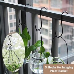 20 Pack Large S Hooks Black Steel S Shaped Hooks 3.7 In Vinyl Coated Heavy Dut