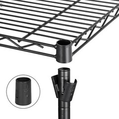 Wire Shelving Rack Shelf Household Kitchen Storage Metal Shelf Organizer 4-Tier