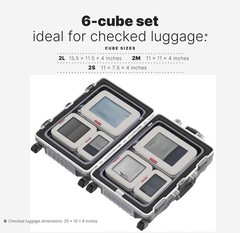 Travel Compression Cubes – 6-Pack Bundle