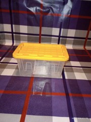 Lowe’s Teeny Tiny Tote ~ Clear Mini Commander Storage Container With Lid ~ NEW