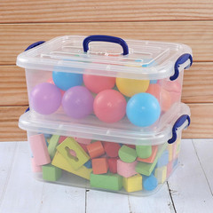 8L Clear Latching Storage Bins with Handle – 2-Pack Plastic Organizers