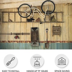Alloy Steel Ceiling Hooks – 8 Pack Heavy-Duty Hooks for Plants and Bicycles