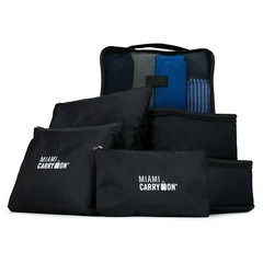 Miami CarryOn 6-Piece Travellers Packing Cubes for Luggage Organization
