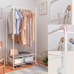 Heavy Duty Clothes Rail Rack Garment Hanging Display Stand Shoe Storage Shelves