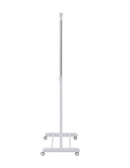 Mainstays Adjustable Metal Rolling Garment Clothes Rack, Chrome & White……