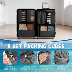 8 Set Packing Cubes for Travel,Luggage Organizers for Travel Accessories