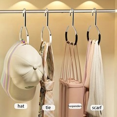 4x Metal Baseball Cap Hangers – Closet Hat Rack Storage Organizer for Ball Caps