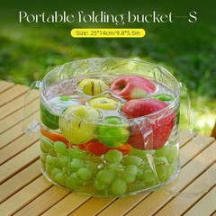 Foldable Bucket Portable Outdoor Large Capacity Travel Water Basin for Camping
