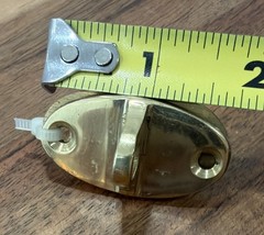 Solid Brass Cabin Eye Hook Latch 5 1/4” for Doors/Cabinet NOSw/3/4” Brass Screws