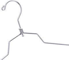 16″ Quality Metal Hangers, 10-Pack, Swivel Hook, Stainless Steel Heavy Duty