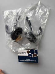 ZUONAI Black Wall Mounted Metal Coat & Hat Hooks, Traditional Style, 2 Pack