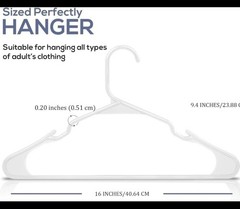 Plastic Hangers Light weight Space Saving Hangers 50 Pack Utopia Home