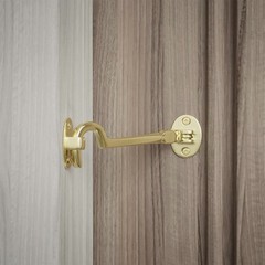 Solid Brass Cabin Eye Hook Latch for Doors and Cabinet Renovators Supply