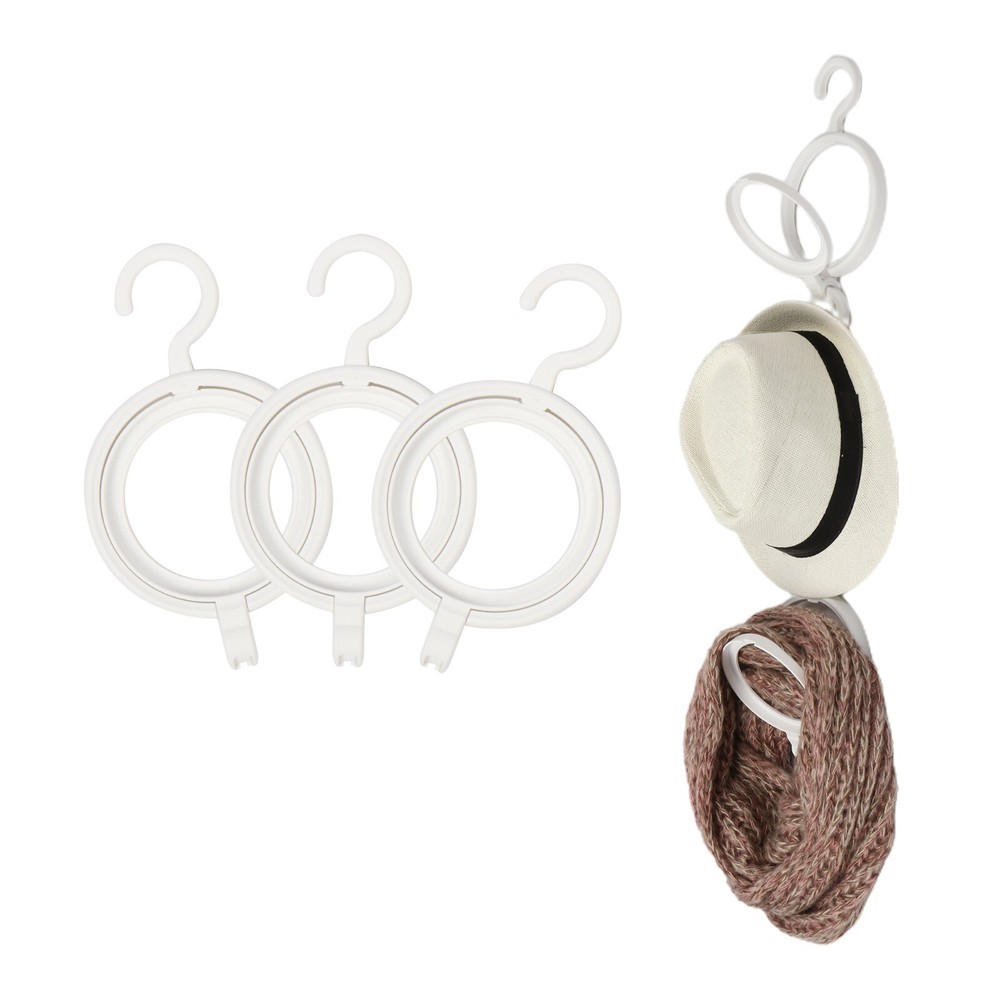 Foldably 3-Tier Foldable Hanging Hooks: Compact, No Installation Required