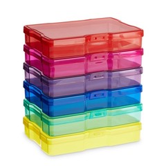 Paper Junkie Photo Storage Box – 4 x 6 in 7.3 x 8.2 x 5.5 inches, transparent