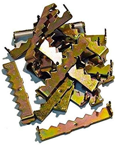 Premium Quality 1-3/4″ Brass Plates Nailess Sawtooth Hanger – 50 Pack