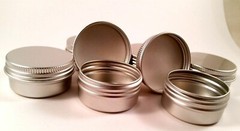Aluminum Round Metal Tins,Storage Jar Candle Lip Balm Cosmetic Sample Containers