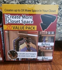 Torakt Create More Closet Space 40 Piece Total Value Pack BRAND NEW 2 Boxes